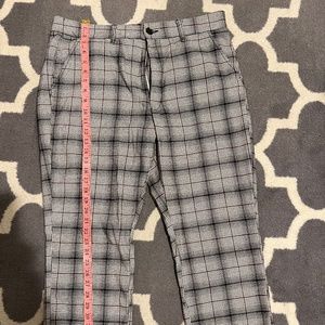 Pink and Black Plaid Pants